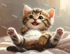 A4光沢紙★生成AI画　子猫★