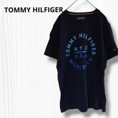 トミーヒルフィガー 【M】トップス 半袖 T シャツ ネイビー メンズ