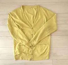 UNIQLO ユニクロ　スウェットカーディガン　サイズL イエロー　黄色