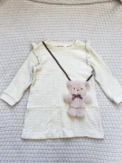 SLAP SLIP ♥くまさんポシェット　ワンピース　90サイズのサムネイル