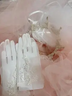 グローブ ティアラ ベール 3点セット