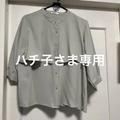 GLACIER グレー 五分袖シャツ Lサイズ