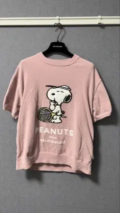 ジェラートピケ　スヌーピー ルームウェアセット ピンク