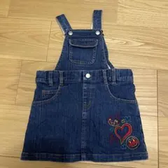 デニム ジャンバースカート 110