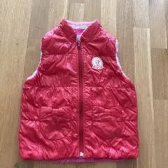 【MIKIHOUSE 】赤いダウンベスト 110cm