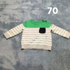 baby GAP ストライプ ニットセーター 6-12ヶ月