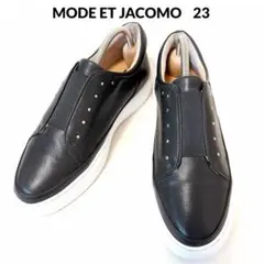 新品16720円☆MODE ET JACOMOモードエジャコモ レザースニーカー