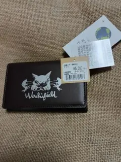新品未使用Wachifield ブラウンレザー名刺入れ