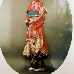振袖 袋帯 長襦袢 裾除 帯揚げ 帯締 帯枕 帯板 朱色系 正絹
