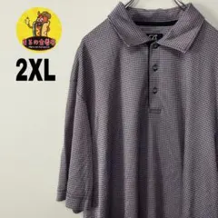 usa古着 CUTTER＆BUCK　半袖ポロシャツ2XL　パープル