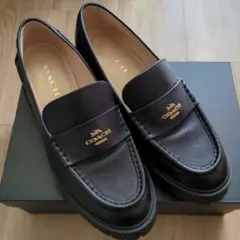 コーチ　ルーシー 　ブラック　ローファー 　24.5 7.5