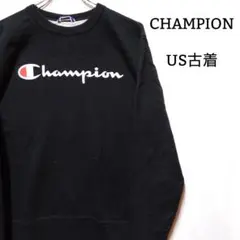 US古着　チャンピオン　ロゴプリントスウェット　トレーナー　アメリカ古着