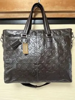 【新品】COACH革バッグ（濃茶色）NPM193-70253のサムネイル