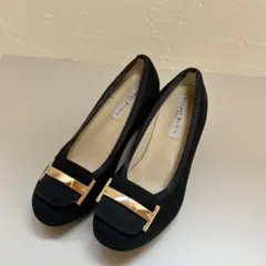 Bridget Birkin Walk パンプス 23cm 黒　ゴールド金具のサムネイル