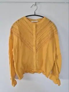 RETRO GIRL イエローレースシャツ