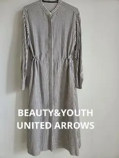 BEAUTY&YOUTHユナイテッドアローズ☆ ストライプ柄 シャツワンピースのサムネイル