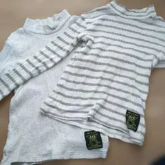 KPB　ケーピーボーイ 長袖ハイネックカットソー2枚セット　130