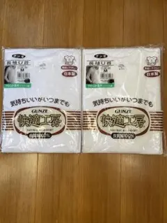 GUNZE 長袖U首シャツ Mサイズ 2枚セット