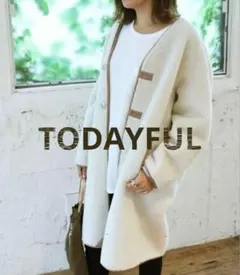 TODAYFUL Cocoon Boa Coat コクーンボアコート M