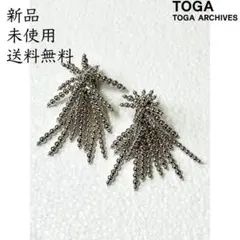 TOGA PULLA タッセルピアス ブラック ヘアタッセルピアス ブラック ロング （No.26-A） | nueve