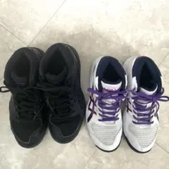 ミニバス　バスケシューズ　バスケット　アシックス　DUNKSHOT 2足セット