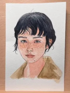 ポストカード　水彩画　原画