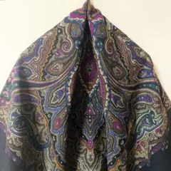 極美品✨ ペイズリー柄 大判 スカーフ エトロ風のサムネイル