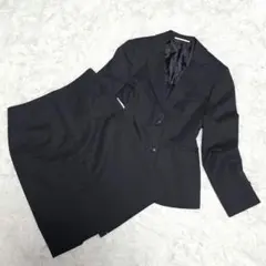 レミュー LES MUES ストレッチ スカートスーツ ビジネス 黒 L