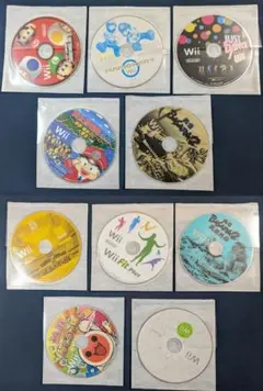 【動作確認済】Wii ソフト10枚セット（桃鉄2010・マリオカート他）