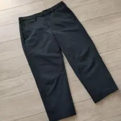 無印良品ブラック イージーパンツ ウエストゴム　L
