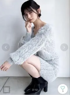 RESEXXY シャギーニットワンピース