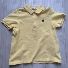 ミキハウス　DOUBLE.B クマ刺繍 ポロシャツ 130