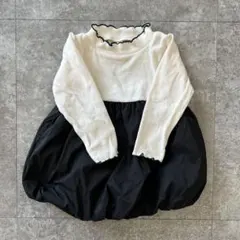 フリル襟バルーンワンピース 90