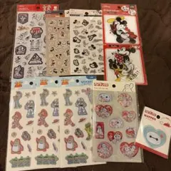 ディズニー トイストーリー ベイマックス まとめ売り 10点セット 百均シールのサムネイル