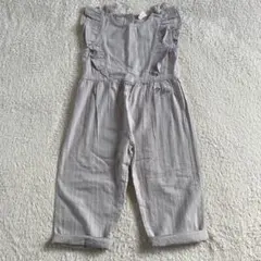 美品　フリル付きグレーオーバーオール　ボンポワン　ボントン　ザラキッズ 好きに