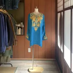 エスニック ワンピース 透かし編み ニット かぎ針編み 新品 タイ製7/6