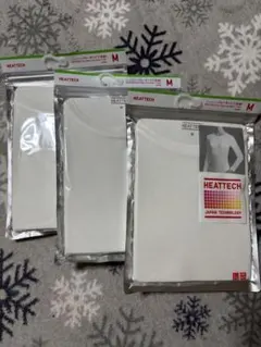 ３枚セット　ユニクロ　ヒートテック　クルーネックT M ホワイト
