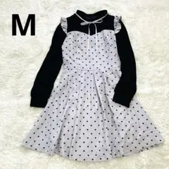 【♡のドット柄】シークレットハニー　Ａラインワンピース　フリル　リボン　コスプレ