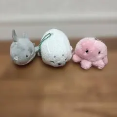 タコ、サメ、アザラシ ぬいぐるみのサムネイル
