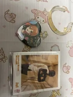 すとぷり ジェルくん おみくじ付きブロマイド ハート缶バッジ 透明アクリルバンド