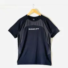 【今だけセール・美品】オークリー 高機能ナイロンスポーツTシャツ L 黒 メンズ