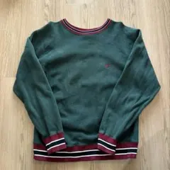 【復刻/単色タグ】Champion リバースウィーブ L リブライン グリーン