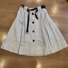 GUCCIドット柄フレアスカート ホワイト・ブラック - メルカリ