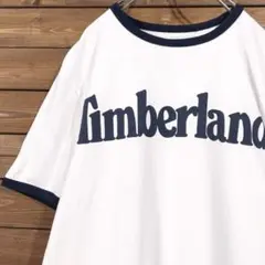 Timberland ティンバーランド フロントロゴ リンガーTシャツ ホワイト