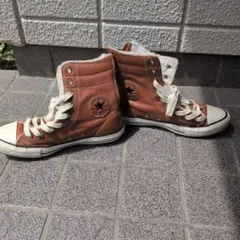 Converse All Star レザー ハイカット ボア ブラウンのサムネイル