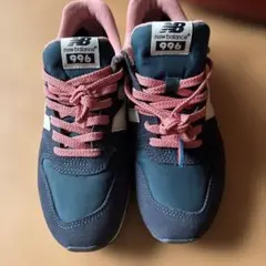 New Balance 996 スニーカー ネイビー ピンク