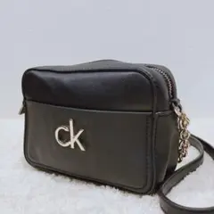 カルバンクライン ショルダーバッグ チェーン ブラック ck カメラバッグ