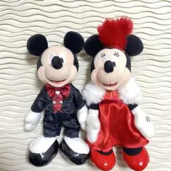 ミッキー ミニー ビッグバンドビート BBB ぬいぐるみバッジ 2個セット