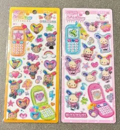 【正規品】新作 平成はっぴーフォン シール ウサハナ 新作 2枚セット ハッピーのサムネイル