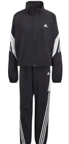 adidas クロップドジャージセット ブラック/ホワイト 週末限定値引き中！